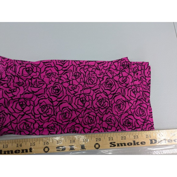 Womens Pajama Outfit Small Floral Print Casual Lightweight Stretch Pinkcore - Picture 6 of 14